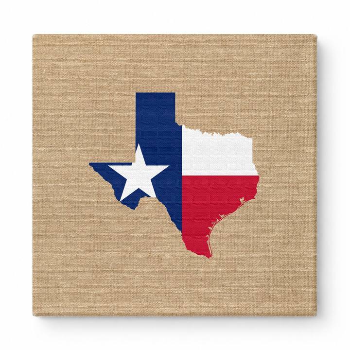 Texas State Flag Map