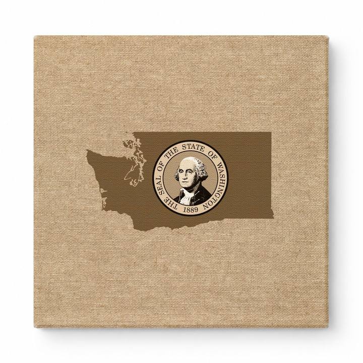 Washington State Seal Map