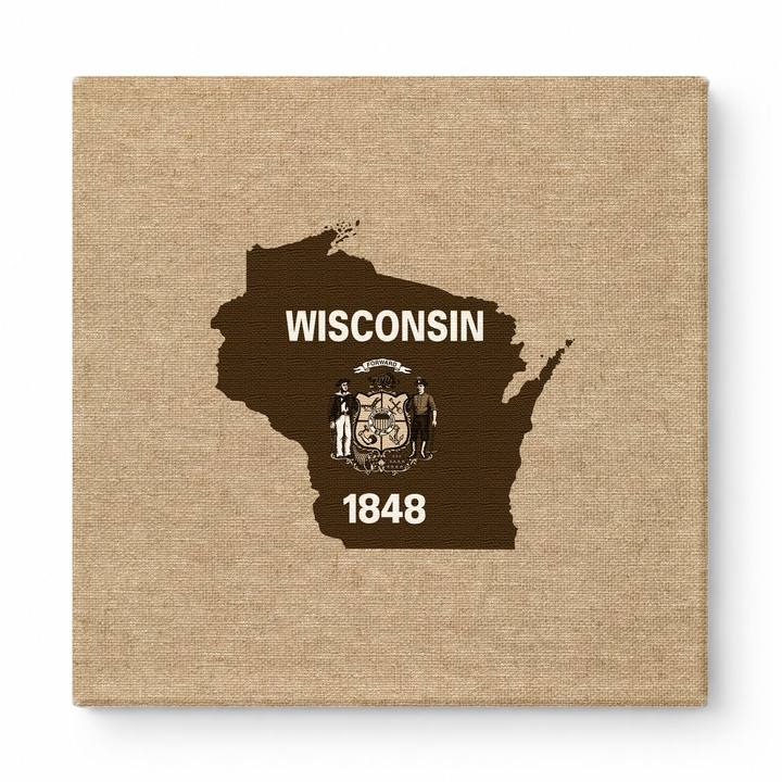Wisconsin State Map 1848