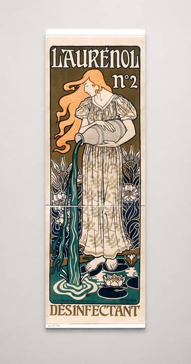 Laurénol No. 2 Désinfectant 1890s - Art Nouveau Vintage Poster Wall Art