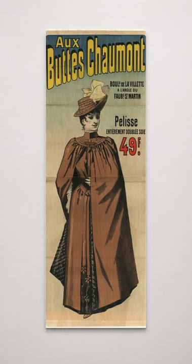Aux Buttes Chaumont 1890s Pelisse Fashion - Belle Époque Vintage Poster Wall Art