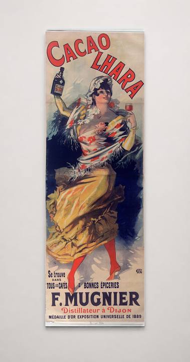 Cacao Lhara F. Mugnier 1889 - Belle Époque Vintage Poster Wall Art
