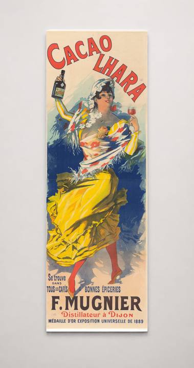 Cacao Lhara F. Mugnier 1889 - Belle Époque Vintage Poster Wall Art