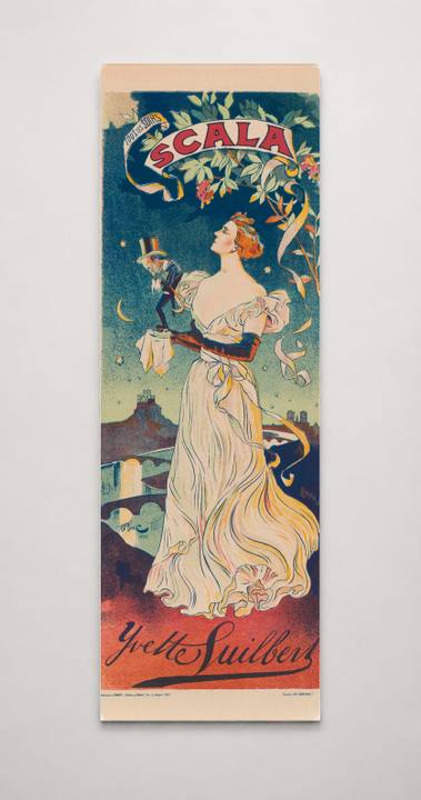 Scala Yvette Guilbert 1890s Belle Époque Vintage Poster Canvas Wall Art