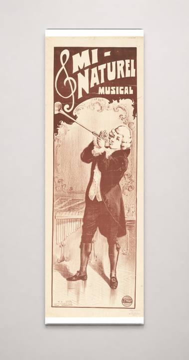 Mi-Naturel Musical 1890s - Belle Époque Vintage Theatre Poster Wall Art