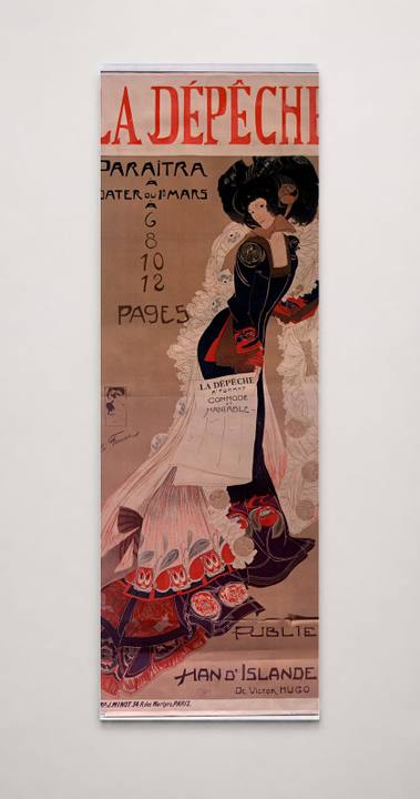 La Dépêche 1896 Newspaper Poster - Art Nouveau Vintage French Wall Art