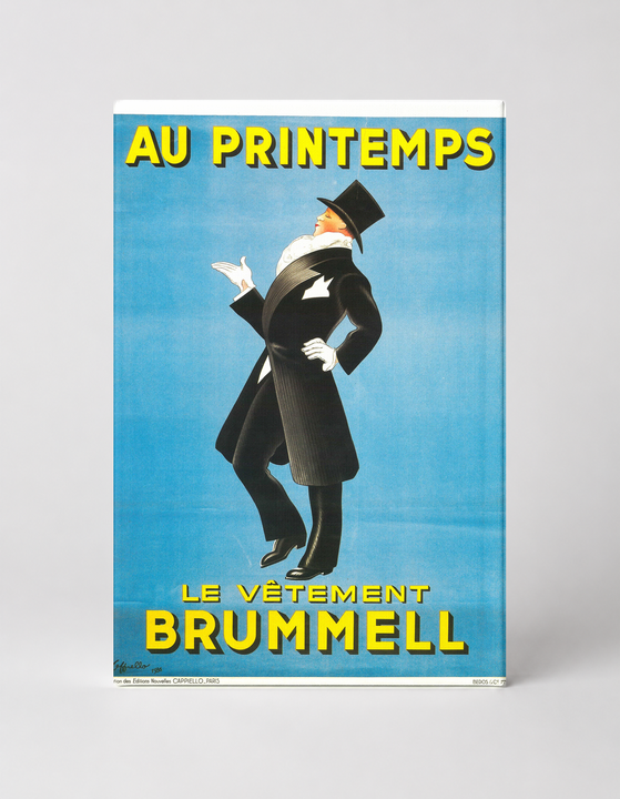 Au Printemps Le Vêtement Brummell 1900s - Belle Époque Vintage Poster Wall Art