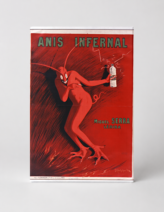 Anis Infernal Miguel Serra Lérida - Vintage Liqueur Advertising Poster Canvas Wall Art