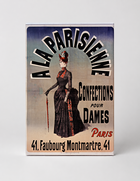 A La Parisienne Confections Pour Dames 1890s - Belle Époque Vintage Poster Wall Art
