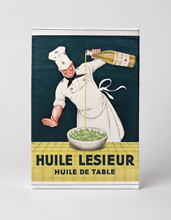 Huile Lesieur Huile de Table - French Vintage Advertising Poster Canvas Wall Art