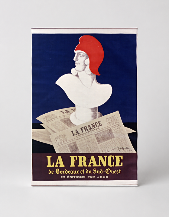 La France de Bordeaux et du Sud-Ouest 1930s - Vintage French Newspaper Poster Wall Art