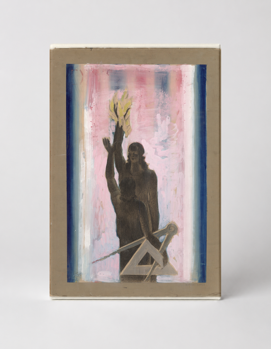 Liberty Figure with Torch 1930s - American Modernist Vintage Poster Wall Art