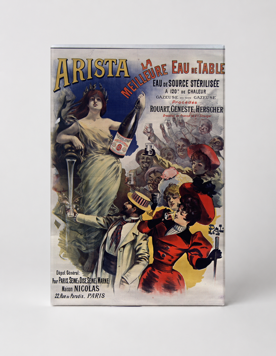 Arista La Meilleure Eau de Table 1890s - Belle Époque Vintage Poster Wall Art