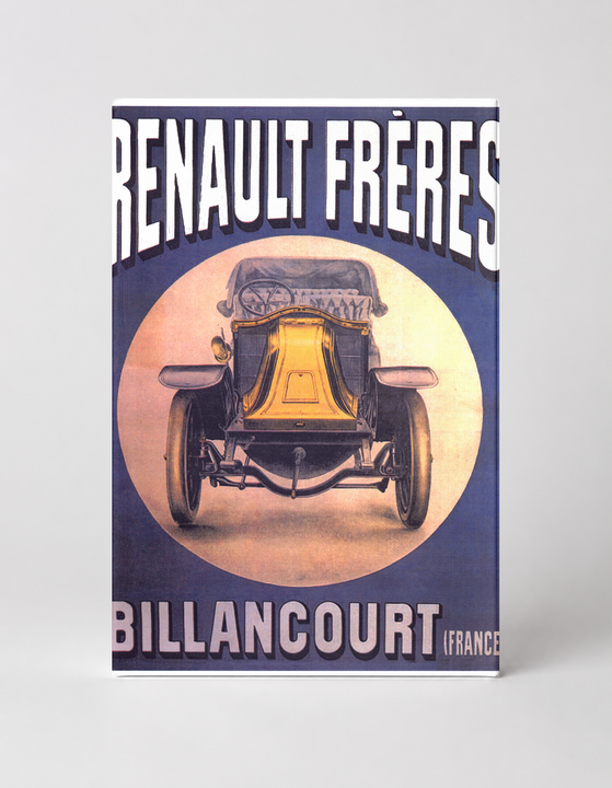 Renault Frères Billancourt Vintage Automobile Poster Canvas Wall Art