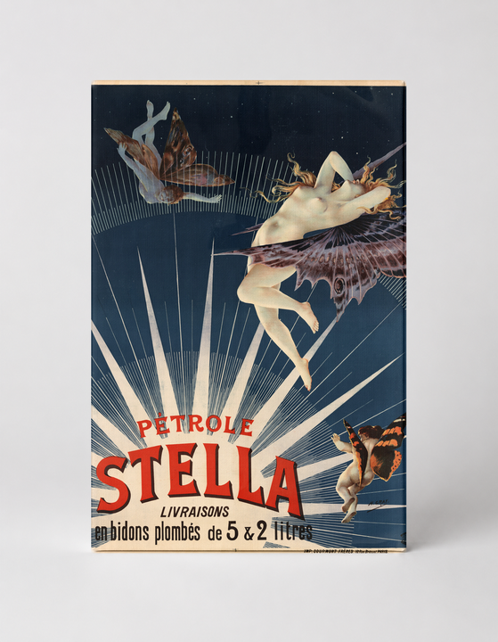 Pétrole Stella 1897 - Belle Époque Vintage Advertising Poster Wall Art