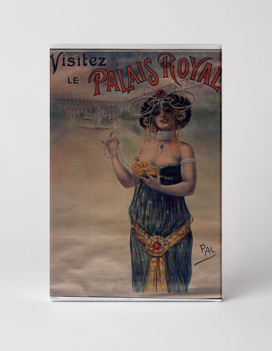 Visitez le Palais Royal 1900 - Belle Époque Vintage French Poster Wall Art