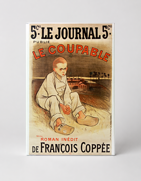 Le Coupable 1896 - Le Journal French Vintage Lithograph Poster Wall Art
