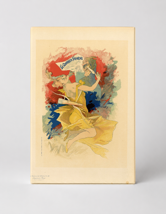 Le Courrier Français 1890s - Belle Époque Vintage Poster Canvas Wall Art