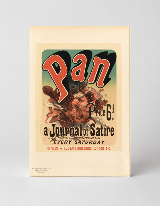 Pan Journal of Satire 1895 - Victorian Advertising Vintage Poster Wall Art