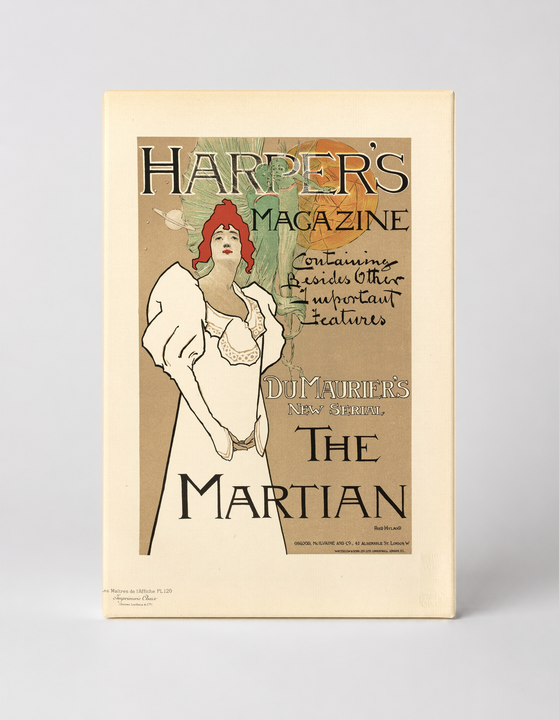 Harper's Magazine The Martian 1897 - Victorian Advertising Vintage Poster Wall Art