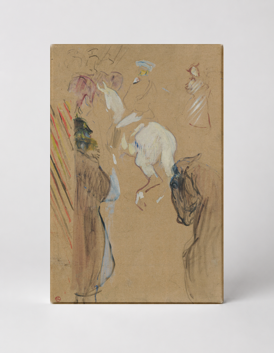 Circus Performers Sketch 1890s - Belle Epoque Vintage Poster Canvas Wall Art