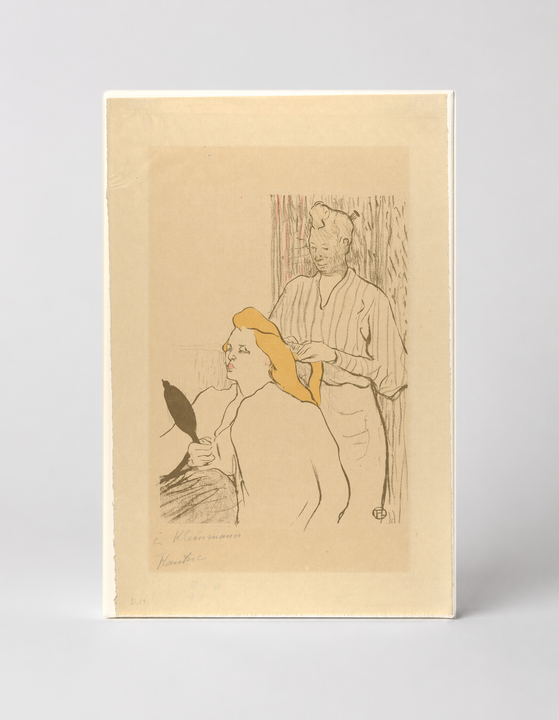 La Coiffure 1890s Belle Epoque Hairdressing Scene Vintage Poster Wall Art