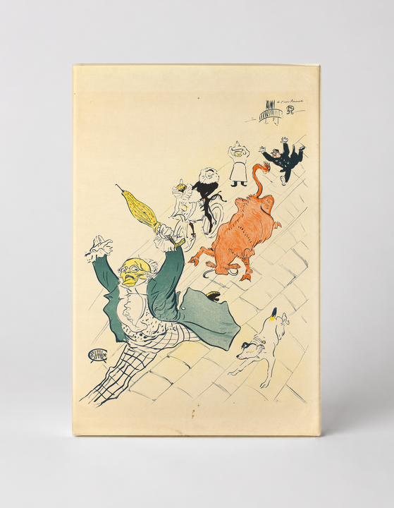 Cascading Figures Chaos 1890s Belle Epoque Vintage Poster Wall Art