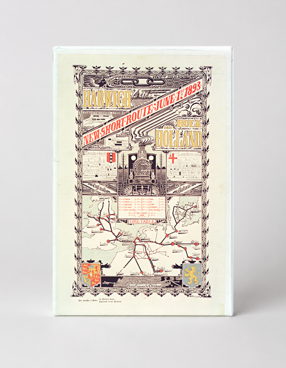 Harwich to Holland 1893 New Short Route - Vintage Railway Travel Poster Wall Art