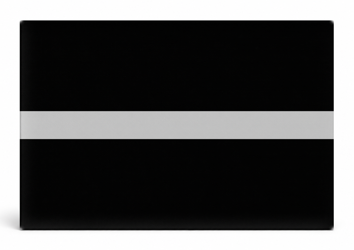 Thin Silver Line Flag
