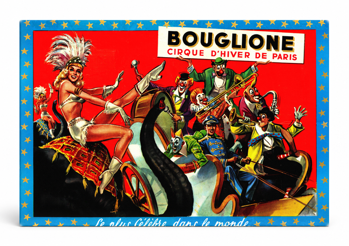 Bouglione Cirque d'Hiver de Paris - Vintage Circus Poster Wall Art