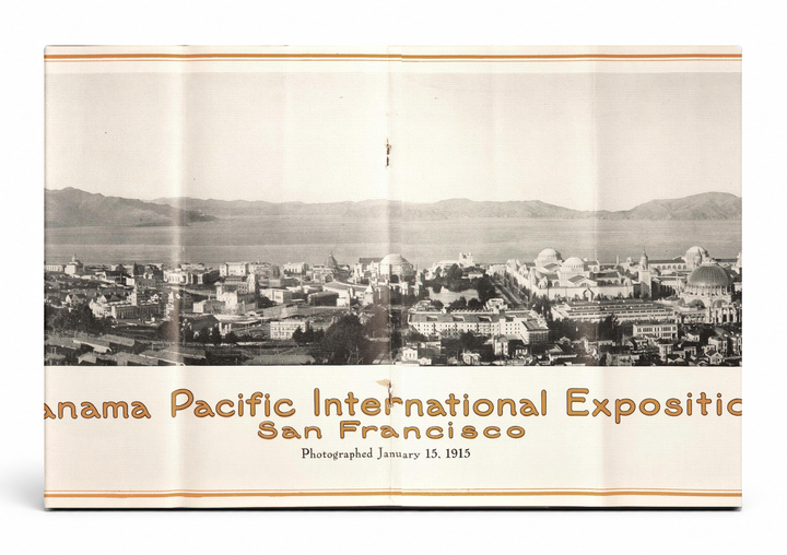Panama Pacific International Exposition 1915 San Francisco Vintage Panoramic Poster Wall Art