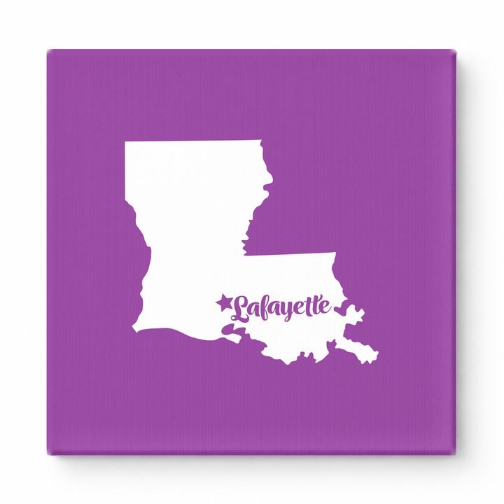 Home Sweet Lafayette — Louisiana State Silhouette