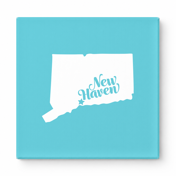 Home Sweet New Haven — Connecticut State Silhouette