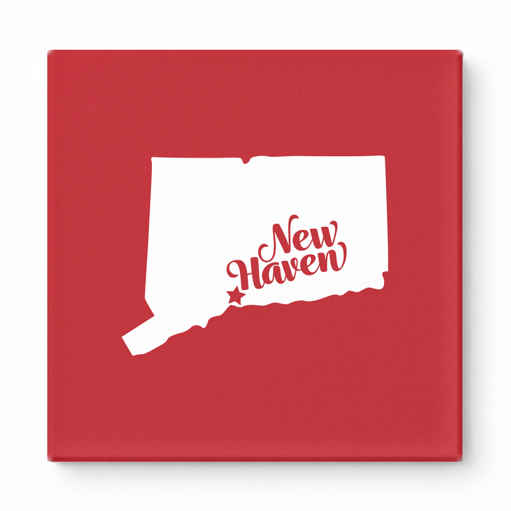 Home Sweet New Haven — Connecticut State Silhouette