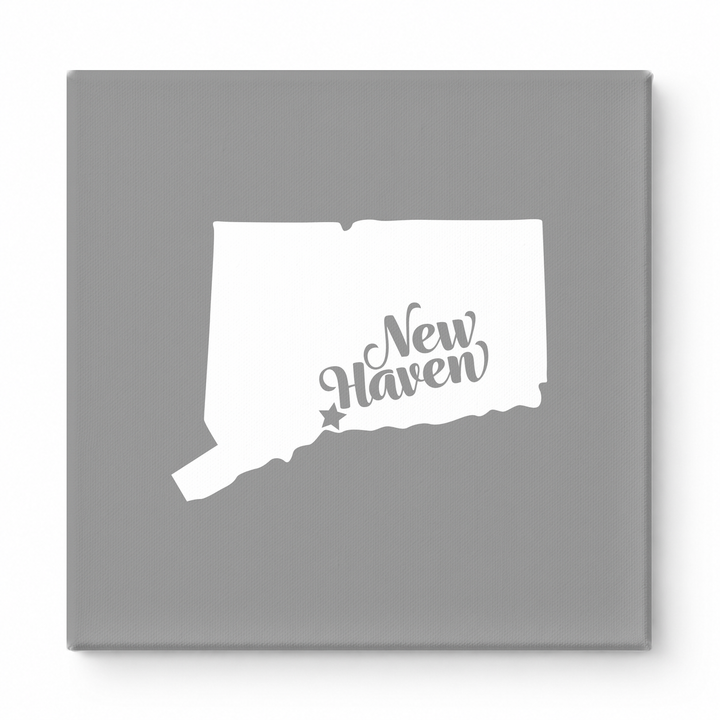 Home Sweet New Haven — Connecticut State Silhouette