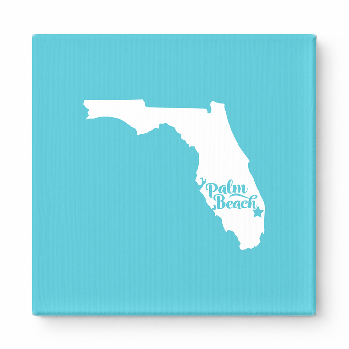 Home Sweet Palm Beach — Florida State Silhouette