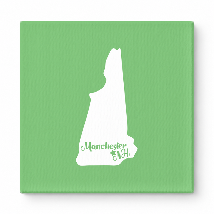 Home Sweet Manchester — New Hampshire State Silhouette