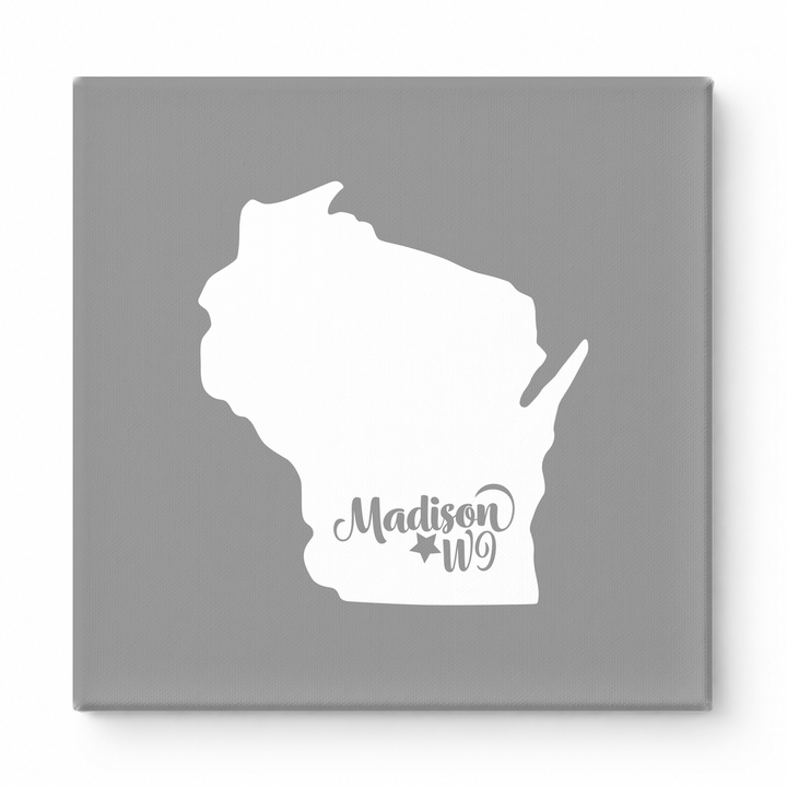 Home Sweet Madison — Wisconsin State Silhouette