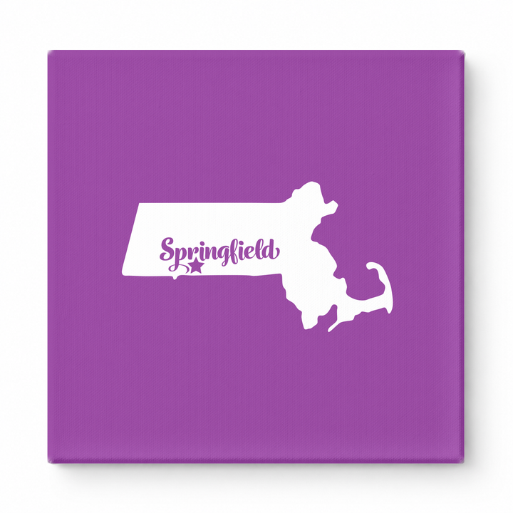 Home Sweet Springfield — Massachusetts State Silhouette