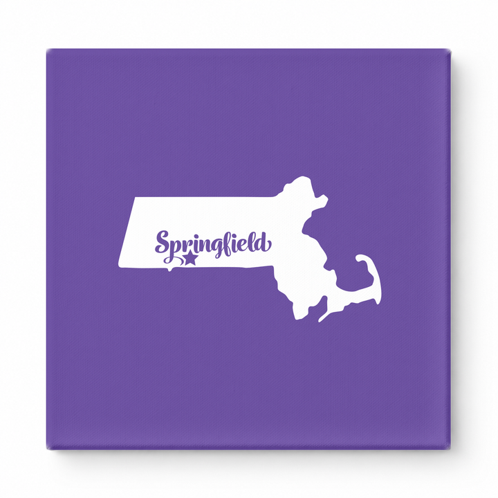 Home Sweet Springfield — Massachusetts State Silhouette