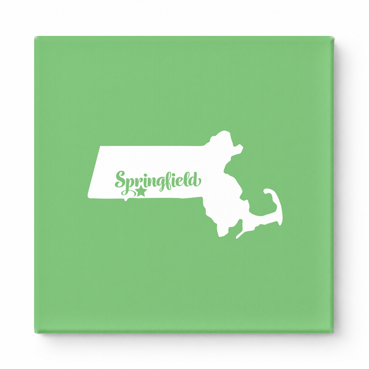 Home Sweet Springfield — Massachusetts State Silhouette