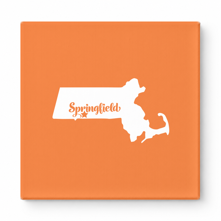 Home Sweet Springfield — Massachusetts State Silhouette