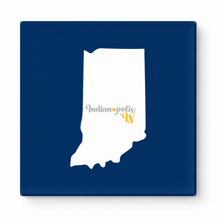 Home Sweet Indianapolis — Indiana State Silhouette