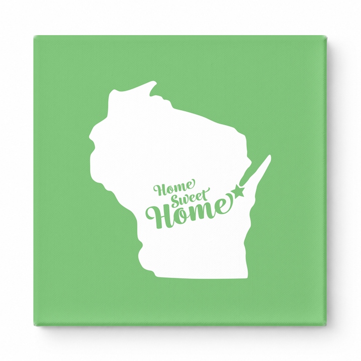 Home Sweet Green Bay — Wisconsin State Silhouette