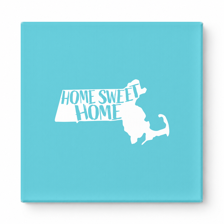 HOME SWEET HOME — Massachusetts State Silhouette