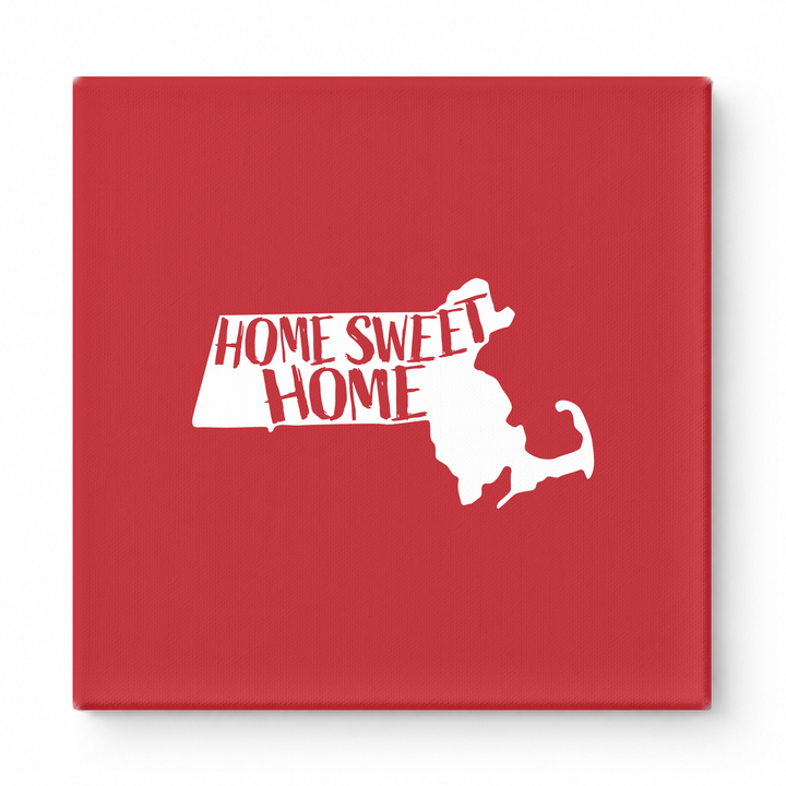 HOME SWEET HOME — Massachusetts State Silhouette