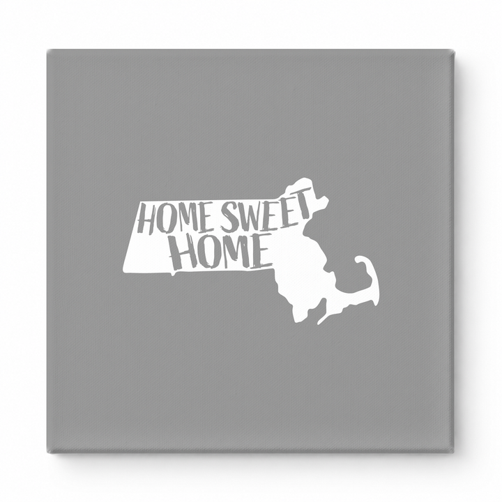 HOME SWEET HOME — Massachusetts State Silhouette