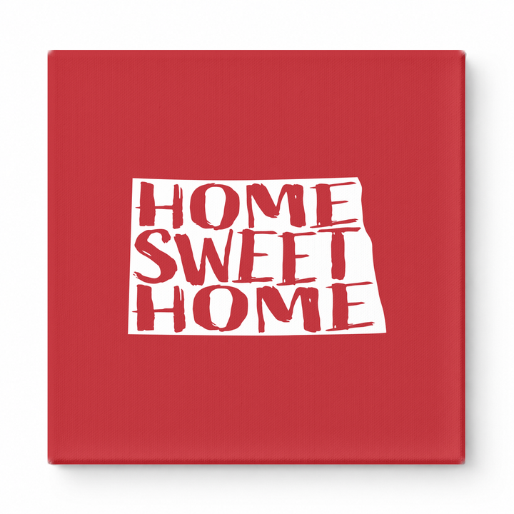 Home Sweet Home North Dakota — North Dakota State Silhouette