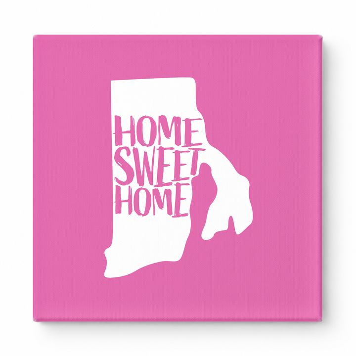 HOME SWEET HOME — Rhode Island State Silhouette