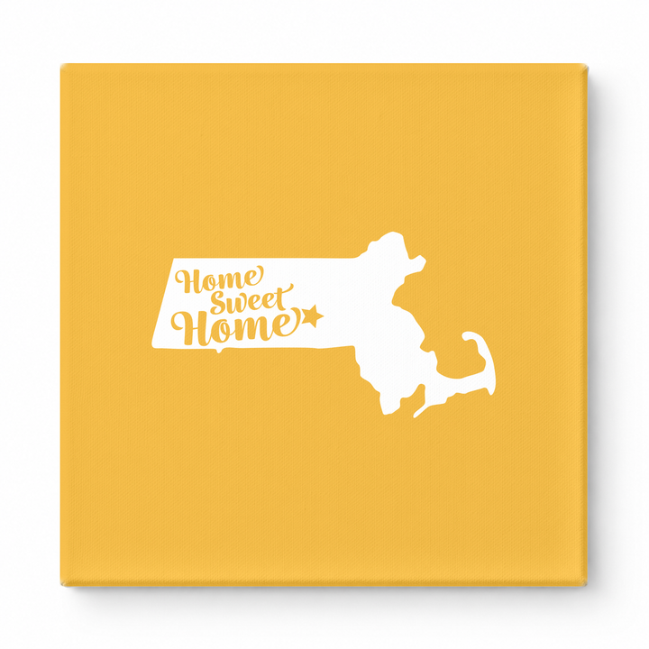 Home Sweet Home — Massachusetts State Silhouette